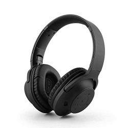 (Renewed) Ant Audio Treble 1000 Over Ear Powerful Bass Wireless Bluetooth Headphones with Mic (Black)