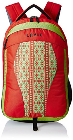 Lavie Orange Laptop Backpack (BHEI551024B3)
