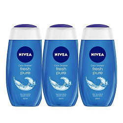 Nivea Fresh Pure shower Gel, 250ml (Pack of 3)
