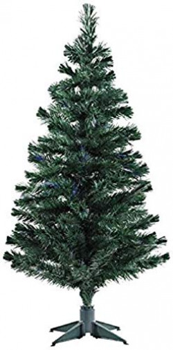 Collectible India Christmas Tree with Plastic Stand - Artificial Christmas Tree for Xmas Home Office Living Room Decor - Christmas Decoration - Christmas Gifts (Green)