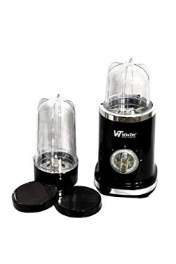 WisTec 380 W Portable Nutri-Mixer Juicer Mixer Grinder (Black) for Two Jars (500ml for Fruit Juicer and 300ml for Masala Grinder)