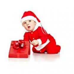 RAJKRITI Kid's Christmas Santa Claus Dress/Costume (2-3 Years) by RAJKRITI