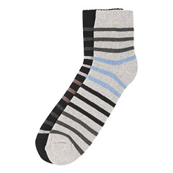 Stop Mens Stripe Socks Pack Of 2