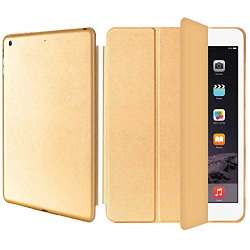AirCase Polyurethane Smart Case Cover with Foldable Stand for iPad Air (Black)