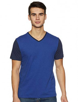 Amazon Brand - Symbol Men's Regular Fit Tshirt SS19MNTAG03E_Blue Medium Melange_M