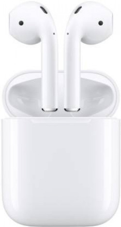 Apple AirPods with Charging Case Bluetooth Headset with Mic  (White, In the Ear)
