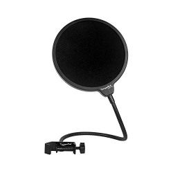 Generic Studio Microphone Mic Wind Screen Pop Filter/ Swivel Mount, 360° Flexible Gooseneck Holder