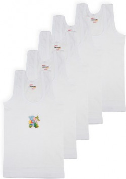 Rupa Frontline Kids Vest For Boys Cotton Blend(White, Pack of 5)