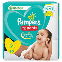 Pampers New Diapers Pants, Small, 20 Count