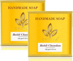 Org'era Handmade sugar soap haldi chandan(2 x 50 g)