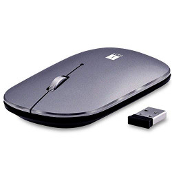iBall G1000 Metal Wireless Mouse with USB Receiver (Silver)
