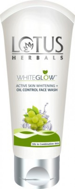 Lotus HERBALS WHITEGLOW ACTIVE SKIN WHITENING + OIL CONTROL FACEWASH Face Wash(50 g)
