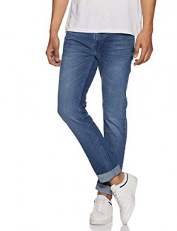 French Connection Men's Slim Fit Jeans (542LG-BLUE_Blue_34W x 33L)