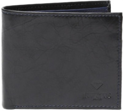 Invictus Men Black Genuine Leather Wallet(9 Card Slots)