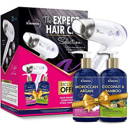 StBotanica The Expert Hair Care Selection With Moroccan Argan Shampoo & Coconut Conditioner 300ml + SYSKA Hair Dryer