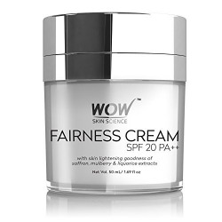 WOW Fairness SPF 20 PA++  No Parabens & Mineral Oil Cream, 50mL