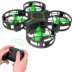 Baybee Storm Mini Drone Crash Proof RC Small Quadcopter One Key Take Off Landing Flips Rolls Nano Drones Toy for Kids-Helicopter with Flashing Light for Kids-USB Charger (Storm Without Camera)
