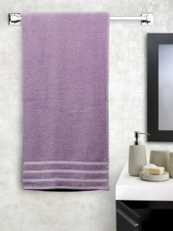 Trident Cotton 380 GSM Bath Towel(Purple)