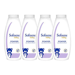 Softsens Baby Powder with Olive, Clove Leaf & Patchouli Oil 200g (Pack of 4)