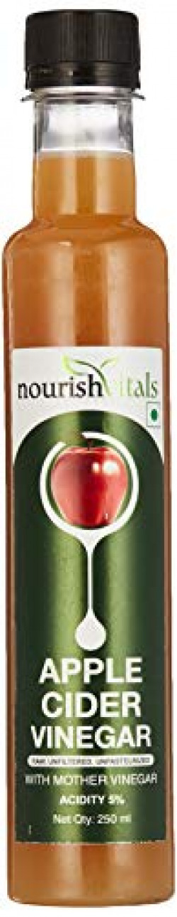 NourishVitals Apple Cider Vinegar with Mother Vinegar - 250 ml