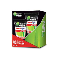 Garnier Men Acno Fight Anti-Pimple Facewash, Pack of 2, 200g