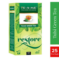 TE-A-ME Tulsi Natural Green Tea, 25 Tea Bags