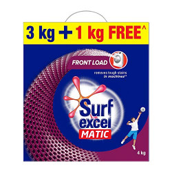 Surf Excel Matic Front Load Detergent Powder, 3 Kg + 1 kg Free
