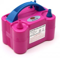 NuLink Electric Portable Dual Nozzle Balloon Blower Pump Inflation Balloon Pump(Pink, Blue)