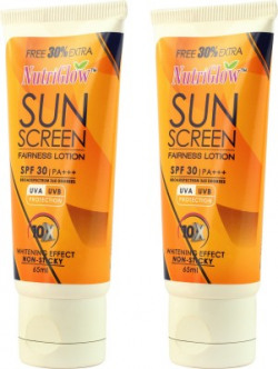 NutriGlow sunscreen fairness lotion set of 2 - SPF 30 PA+++(130 g)
