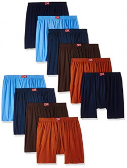 Rupa Jon Men's Cotton Trunks (Pack of 10) (Colors May Vary)