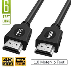 TIZUM High Speed HDMI Cable with Ethernet - Supports 3D, 4K and Audio Return (1.8 Meter/ 6 Feet)