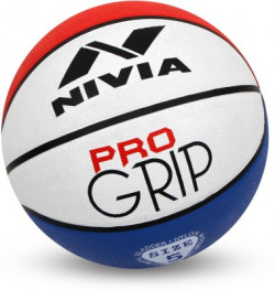 Nivia Pro Grip Basketball - Size: 6(Pack of 1, Red, White, Blue)