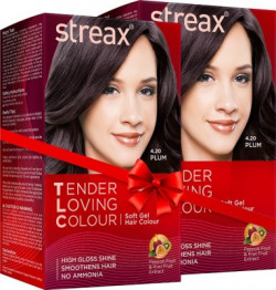Streax Tender Loving Soft Gel Hair Colour Plum Hair Color(4.2)