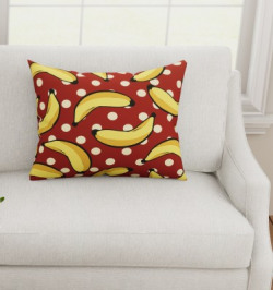 Flipkart SmartBuy 3D Printed Cushions & Pillows Cover(40 cm*40 cm, Maroon)