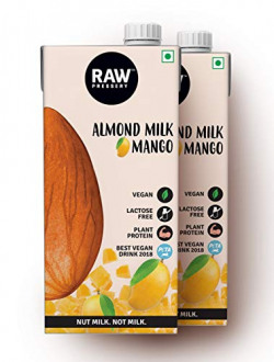 Raw Pressery Almond Milk - Mango Tetra Pack 1 LTR (Pack of 2)