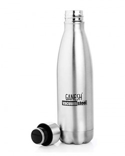 Ganesh Vacuumsteel Insulated Pro 500ML Bottle, Silver