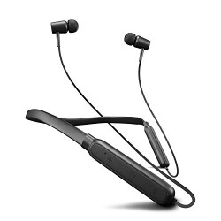 Flybot Action in Ear Wireless Bluetooth Neckband and Magnetic Earbuds, IPX4 Water Resistant Sports Earphones, Built-in Mic (Black)