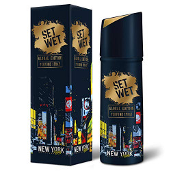 Set Wet Global Global Edition Perfume Spray For Men, New York Nights, 120 ml