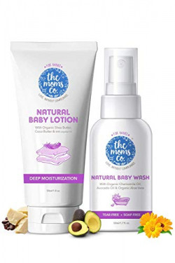 The Moms Co Baby Wash and Lotion (50ml Each)
