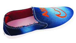 Profusion Men's Denim - 3 Loafers/Sneakers/Casual Shoes- Fresh PVC Sole, Denim Mukasion Febric, Size : 6 UK/India, 39 EU Blue