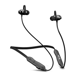 Flybot Jazz Bluetooth 5.0 Neckband in-Ear Wireless Earphones with Mic, Deep Bass & Flexible Headset (Black)