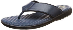 Scholl Men's Scott Tr Black Leather Hawaii Thong Sandals-8 UK/India (42 EU) (8746342)