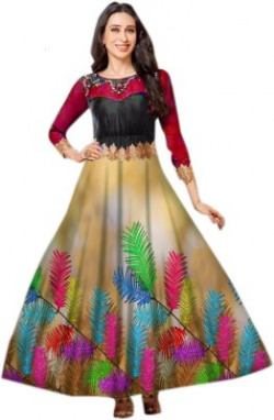 TANVI FASHION Anarkali Gown(Multicolor)