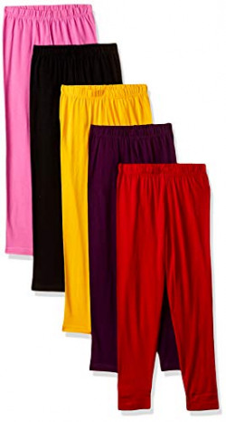 Cloth theory Girl's Skinny Regular fit Trousers (Combo Pack of 5) (iclg104_5_Multicolor_2-3years)