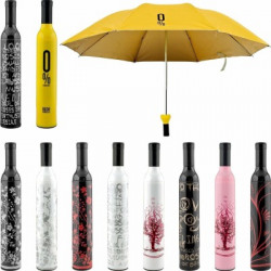 m h enterprise Multi Color Bottle Umbrella Umbrella(Multicolor)