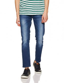 Amazon Brand - Inkast Denim Co. Men's Slim Straight Fit Stretchable Jeans (IN-SS-93_DARK BLUE_34)