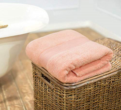 Swiss Republic Signature Collection 600 GSM Extra Large Bath Towel Oversized 90cm x 180cm Set of 1, Light Pink