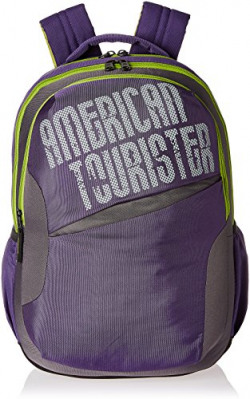American Tourister 25 Ltrs Purple Casual Backpack (Click 2016)