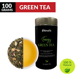MevoFit Herbal Energy Green Tea Loose Leaf (100 GMS) |100% Natural Detox Tea | Green Tea Leaves
