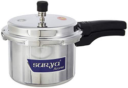 (Renewed) Surya Accent 1B Aluminium Pressure Cooker, 3 litres, Silver